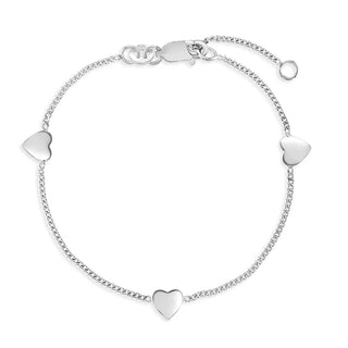 Chained Hearts Teens Bracelet