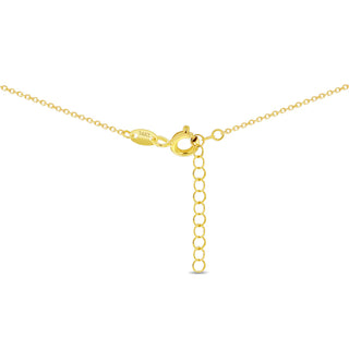 14k Gold Dainty Multicharm CZ Teens Necklace