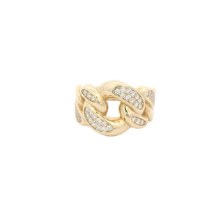 Chain Gold & Cz Ring