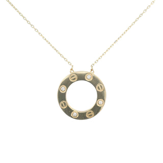 Open Circle with Design Necklace